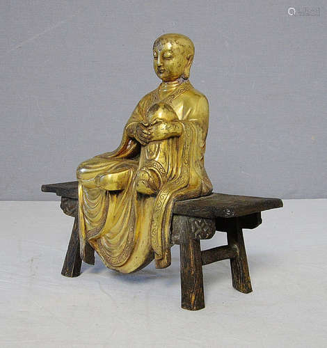 Chinese Gilt Bronze Buddha Statue