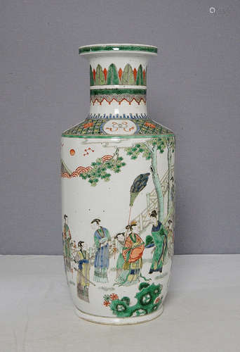 Chinese Wu-Cai Porcelain Vase