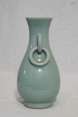 Chinese Green Monochrome Glaze Porcelain Vase