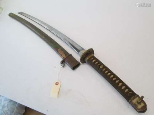 WW2 JAPANESE ARMY OFFICERS SWORD WITH SCABBARD