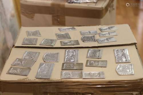 22 Pieces of Jewish Silver Plaques