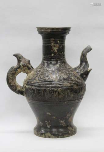 Chinese Archaic Bronze Elephant Pot