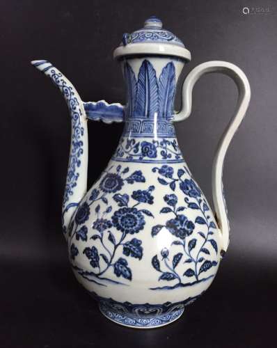 Chinese Blue/White Porcelain Ewer
