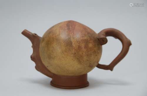 Chinese Yixing Zisha Culture Revolution Wine Pot