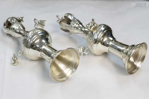 Pair of Jewish Torah Finial