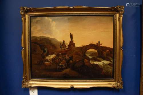 Dutch 19th C. Oil Painting on Canvas