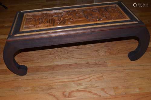 19th C.Chinese Wood Carved Table