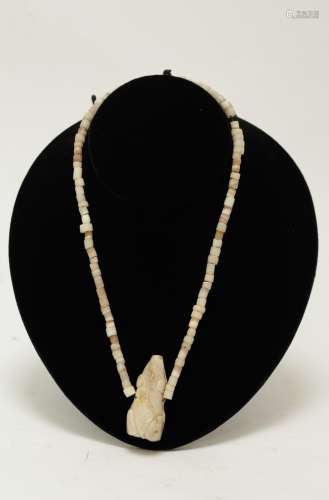 Ancient Crystal& Agate Bead Necklace
