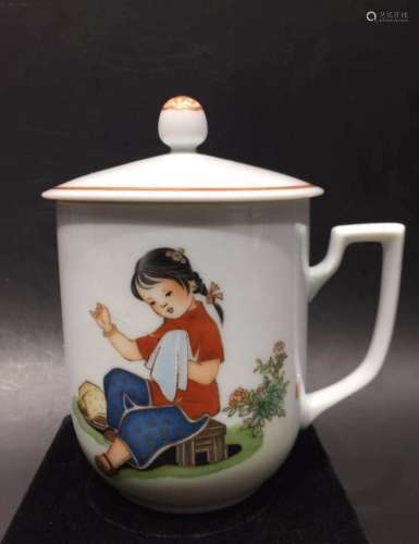 Chinese Enamel Porcelain Tea Cup
