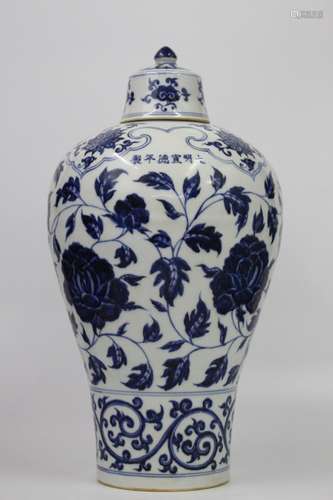 Chinese Blue/White Porcelain Vase