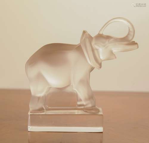 Lalique Glass Elephant