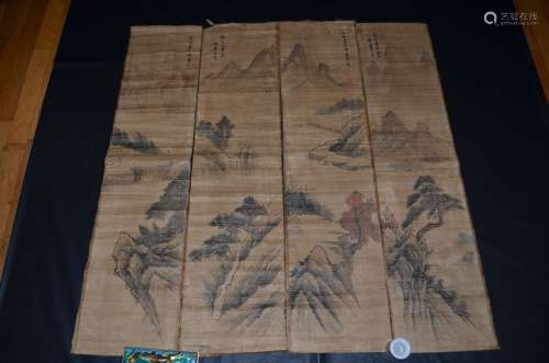 Set of Chinese Landscape Painting