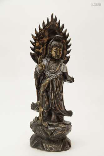 Chinese Wood Carving of Guanyin