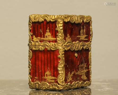 French Bronze & Enamel Box