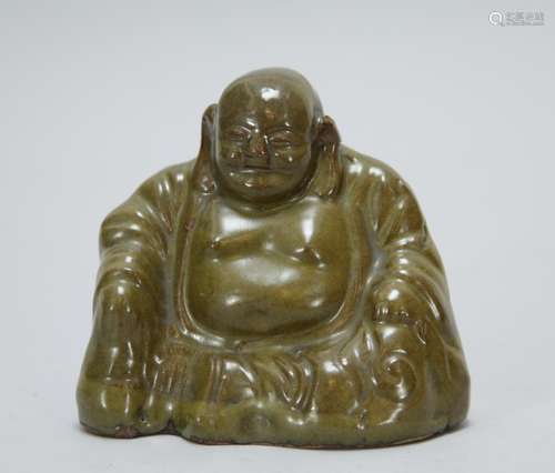 Chinese Yixing Zisha Tea Dust Glazed Buddha