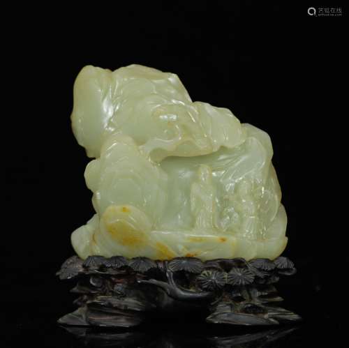 18th C. Chinese Jade Carved Mountain