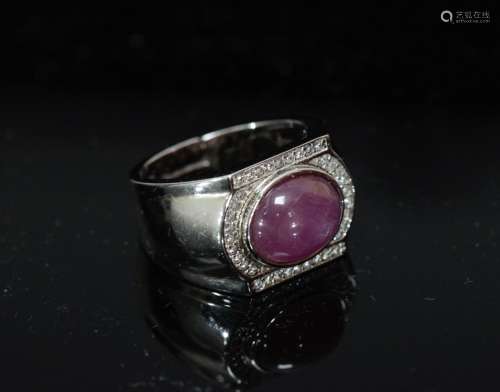 A Ruby Ring w/ Certificate