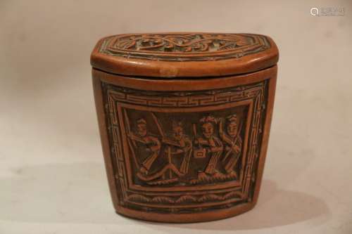 Chinese Wood Carved Box