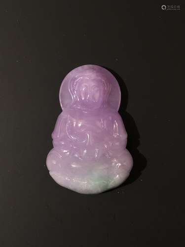 Chinese Guanyin Jadeite Pendant