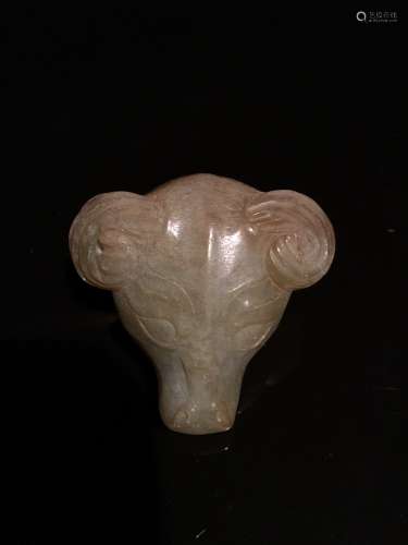 Sheep Head Jade Pendant