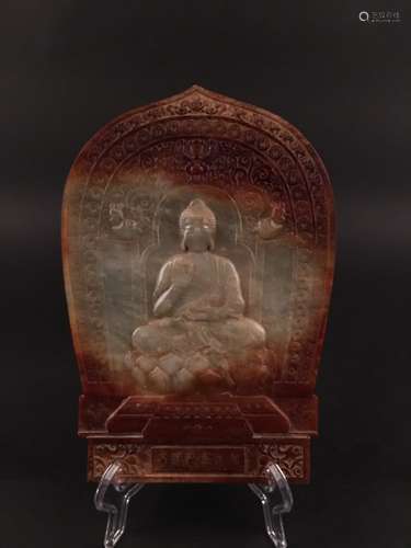 Jade Budda Table Screen