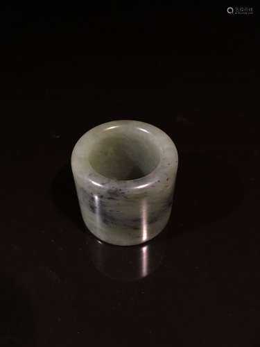 Chinese Green Jade Thumb Ring
