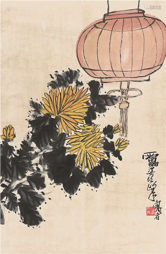 潘天寿 花卉 纸本 立轴