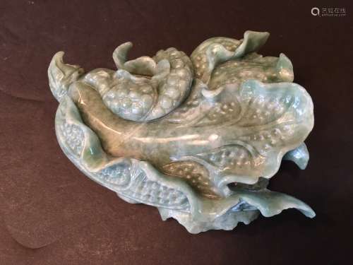 A Fine Chinese Green Jade Cabbage, 6