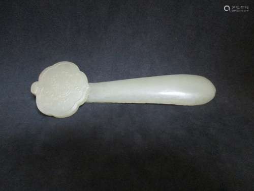 OLD Chinese White Jade RUYI,  10.6 cm x 3.3cm x 1 cm