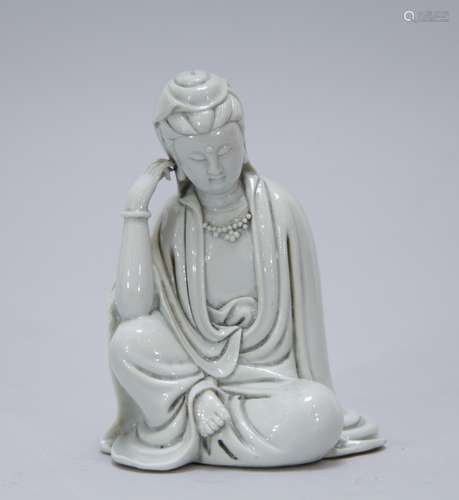 Chinese White Glazed Porcelain Guanyin