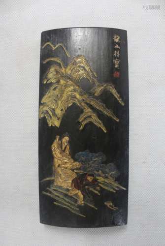Chinese Gilt Wood Hand Rest