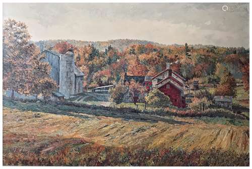 Oil Painting on Canvas, Morning on October