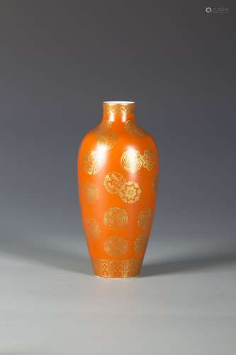 Chinese copper red glaze Porcelain vase