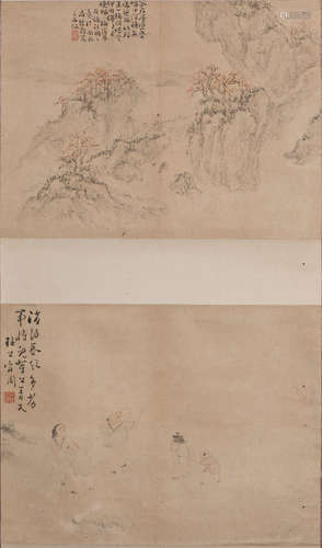 A CHINESE SCROLL PAINTING