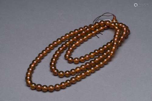 AMBER PRAYER BEADS