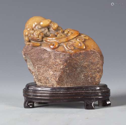 CHINESE YELLOW JADE CHINESE SEAL