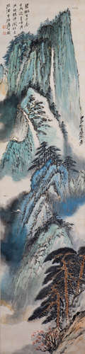 A CHINESE SCROLL PAINTING, AFTER ZHANG DAQIAN