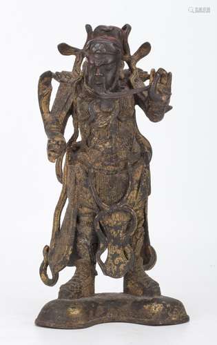 A CHINESE LAO SHAN WARRIOR BRONZE