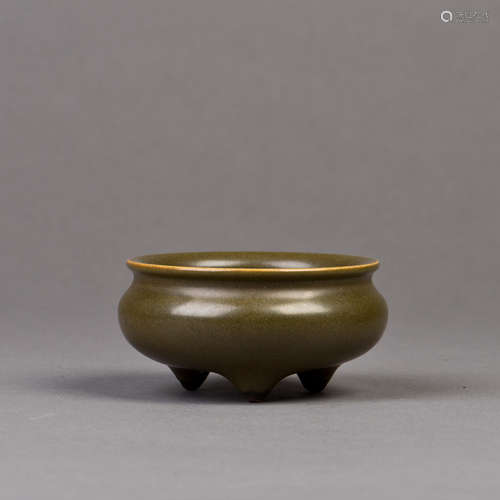 A TEADUST-GLAZED PORCELAIN CENSER