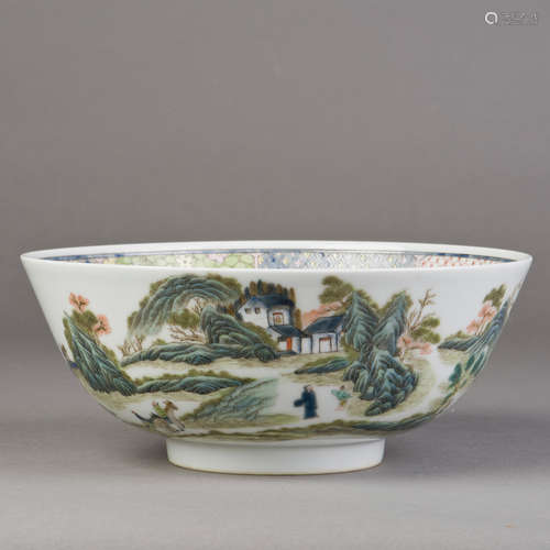 A FAMILLE ROSE PORCELAIN BOWL