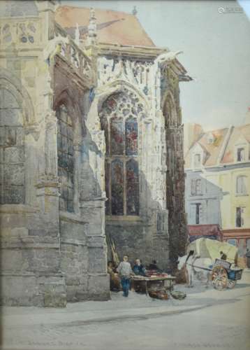 Ernest George; St. Jacques, Dieppe; Artist's Print