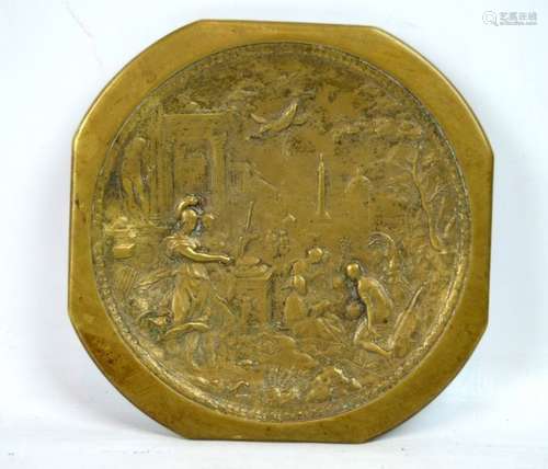 18th C European Bronze Medallion