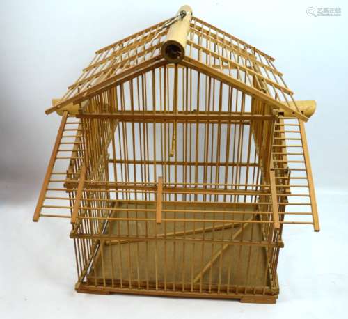 Chinese Bamboo Hanging Bird Cage