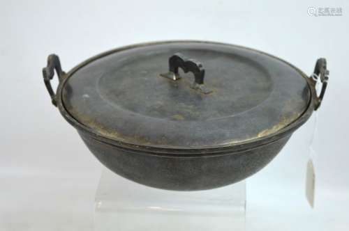 Good Japanese Silver Bowl and Cover