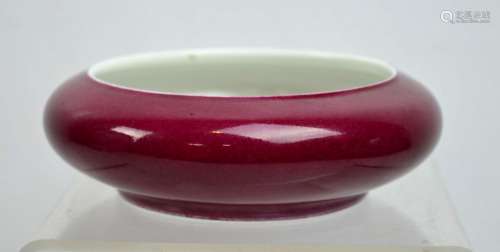 Late Qing Chinese Porcelain Ruby Back Brush Washer
