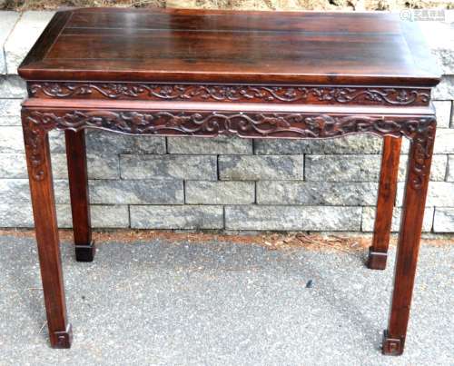 18th/19th C Chinese Zitan & Hardwood Altar Table