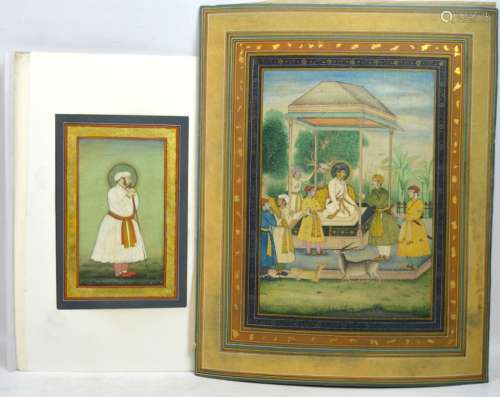 Two Fine Early Mughal Miniature Painting of a Rule