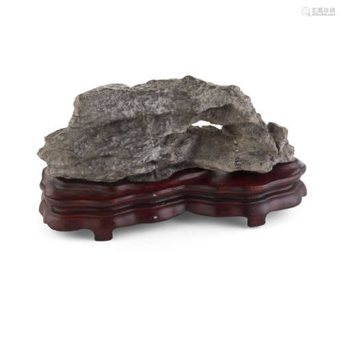 HORIZONTAL SCHOLAR'S ROCK 22cm long