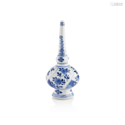 BLUE AND WHITE WATER DROPPER KANGXI PERIOD 18cm high