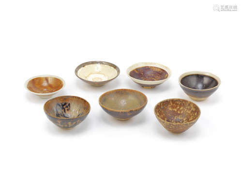 A group of Jizhou, Cizhou and other various stoneware bowls,Song Dynasty and possibly later